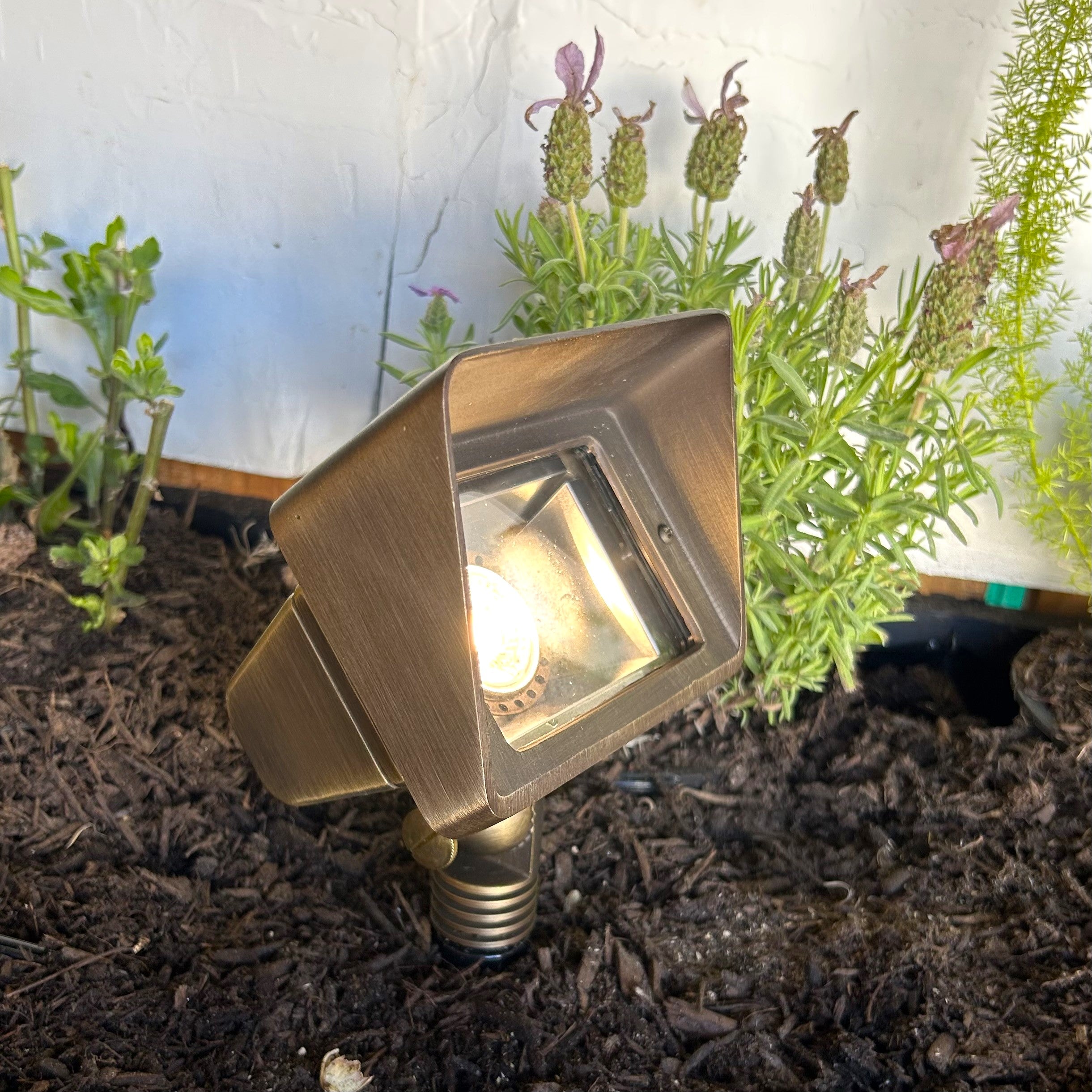 LaGarde Solid Cast Brass Flood Light 12V Bronze