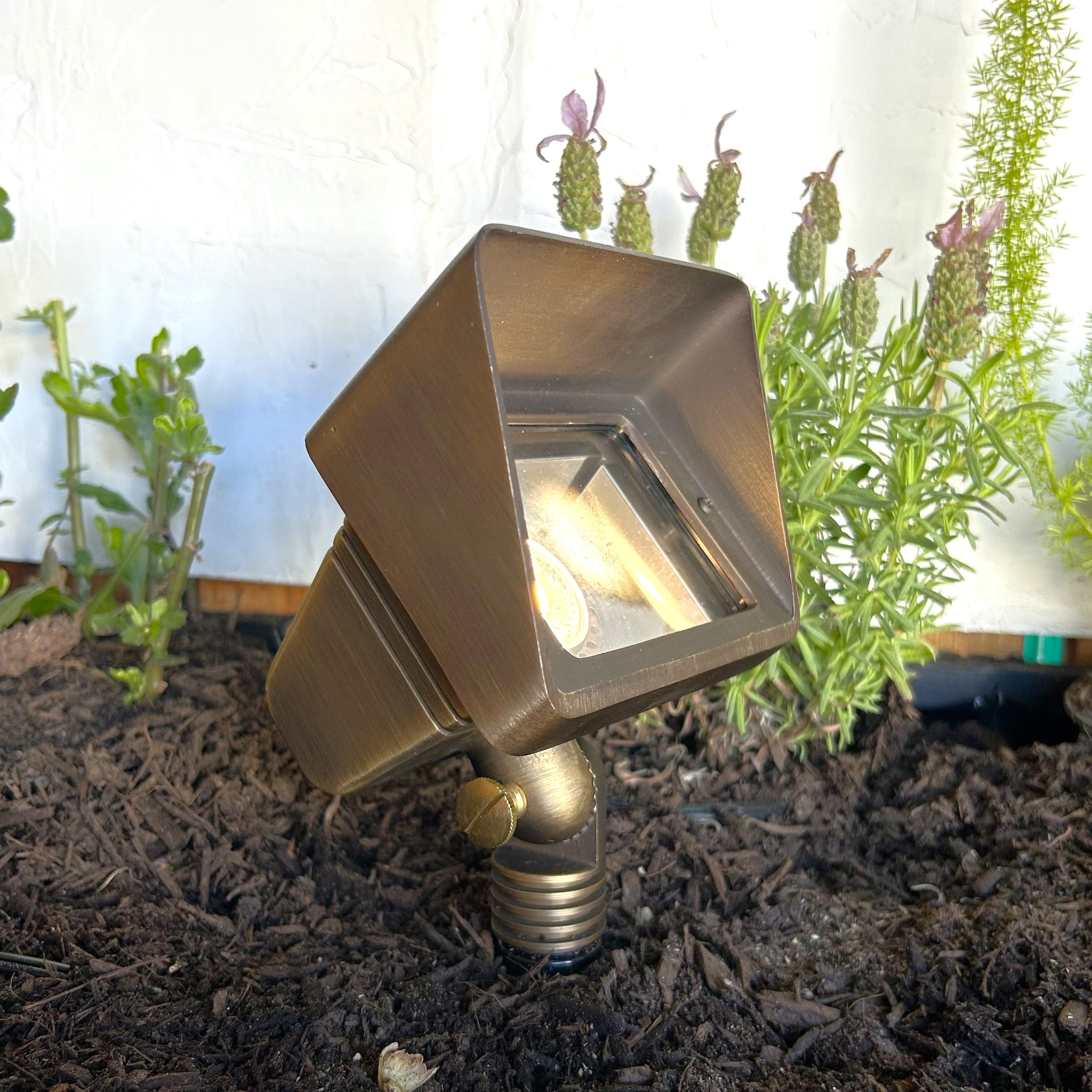 LaGarde Solid Cast Brass Flood Light 12V Bronze