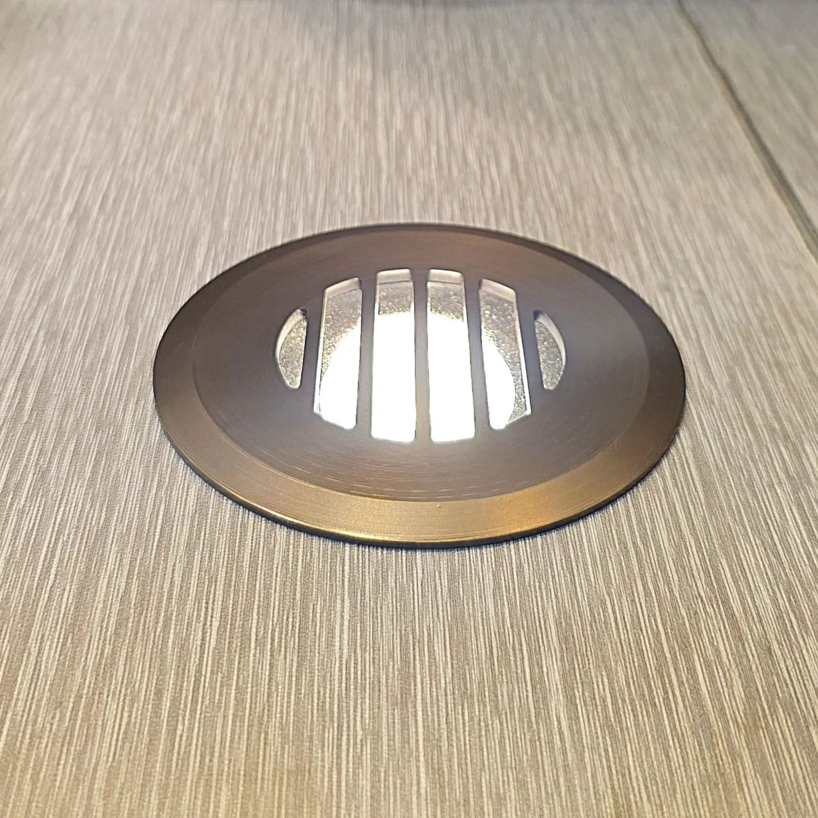 HD La Terrace Cast Brass Louvered Cover Adjustable In Ground Well Light 12V Outdoor Landscape Lighting by Lumiere Lighting