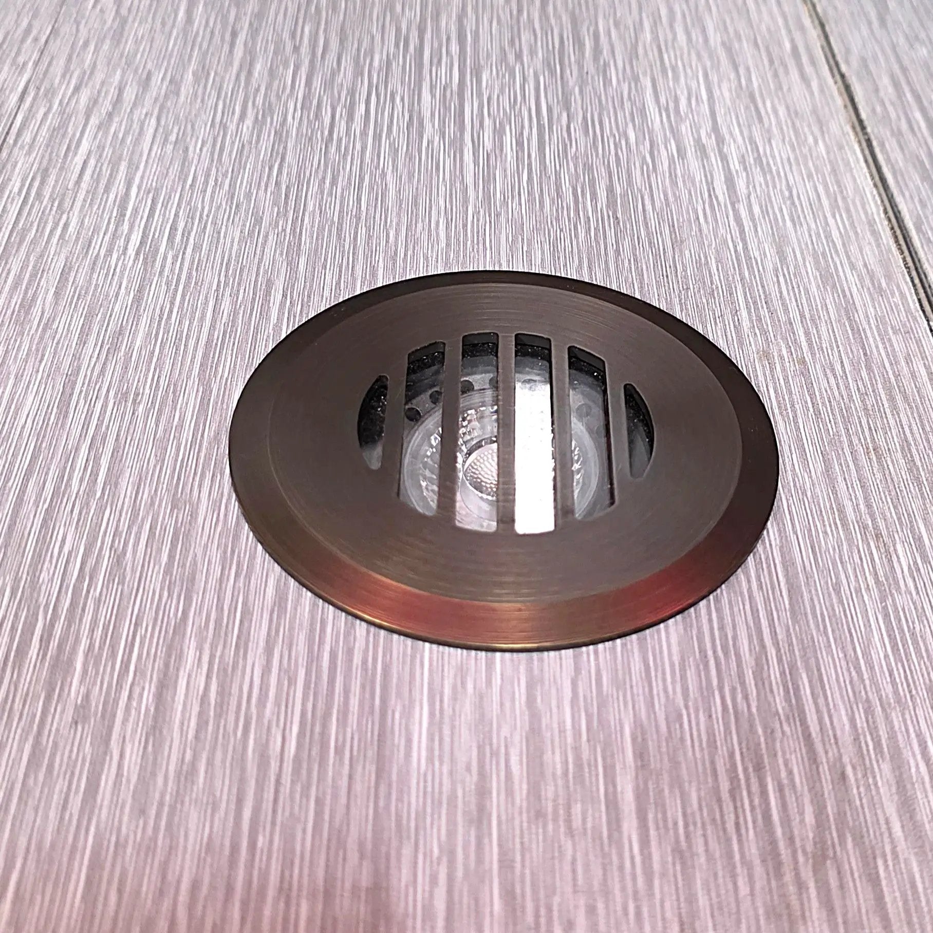 HD La Terrace Cast Brass Louvered Cover Adjustable In Ground Well Light 12V Outdoor Landscape Lighting by Lumiere Lighting