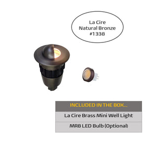 La Cire Solid Cast Brass Mini In-ground/Deck & Step Light