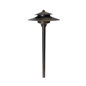 LeTemple Solid Cast Brass Natural Bronze Pathway Light