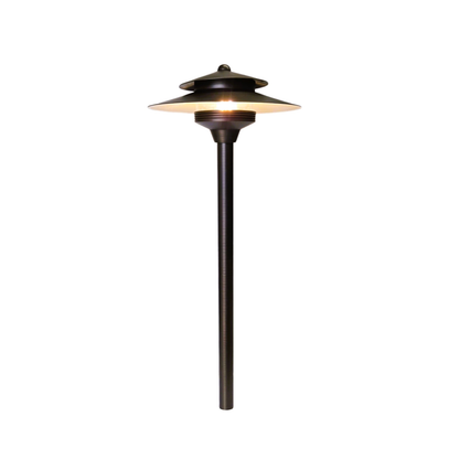 LeTemple Cast Brass Natural Bronze Pathway Light