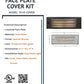Louvered Face Plate Cover Brass Kit