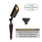 Luciole Solid Cast Brass Directional Spot Light Natural bronze