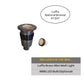 Luffa Louvered Solid Cast Brass Mini In-ground / Deck / Recessed Light