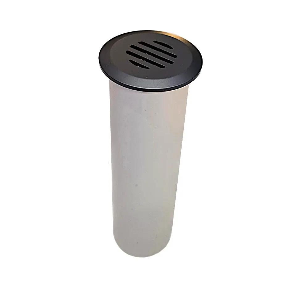 Luffa Louvered Cover Solid Cast Brass Mini In-Ground Deck Recessed Light by Lumiere Lighting
