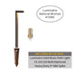 Luminaire Contemporary Solid Brass Natural Bronze Pathway Light