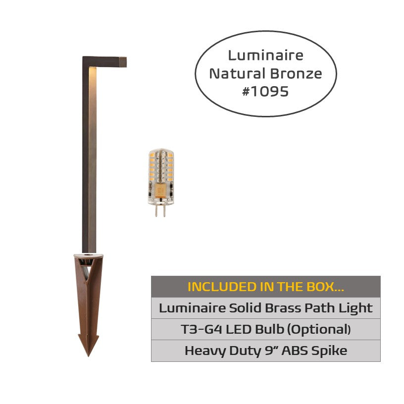 Luminaire 4 Pack Solid Brass Contemporary Path & Area Lights by Lumiere Lighting