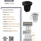 Maison Solid Brass Black Adjustable In-Ground Well Light