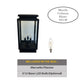 Marsella Solid Brass Contemporary Column Mount Pilaster Lantern Light