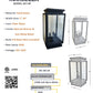 Marsella Solid Brass Contemporary Column Mount Pilaster Lantern Light