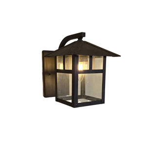 Martinique-Brique Solid Brass Craftsman Wall Sconce Lantern Light
