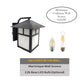 Martinique-Brique Solid Brass Craftsman Wall Sconce Lantern Light
