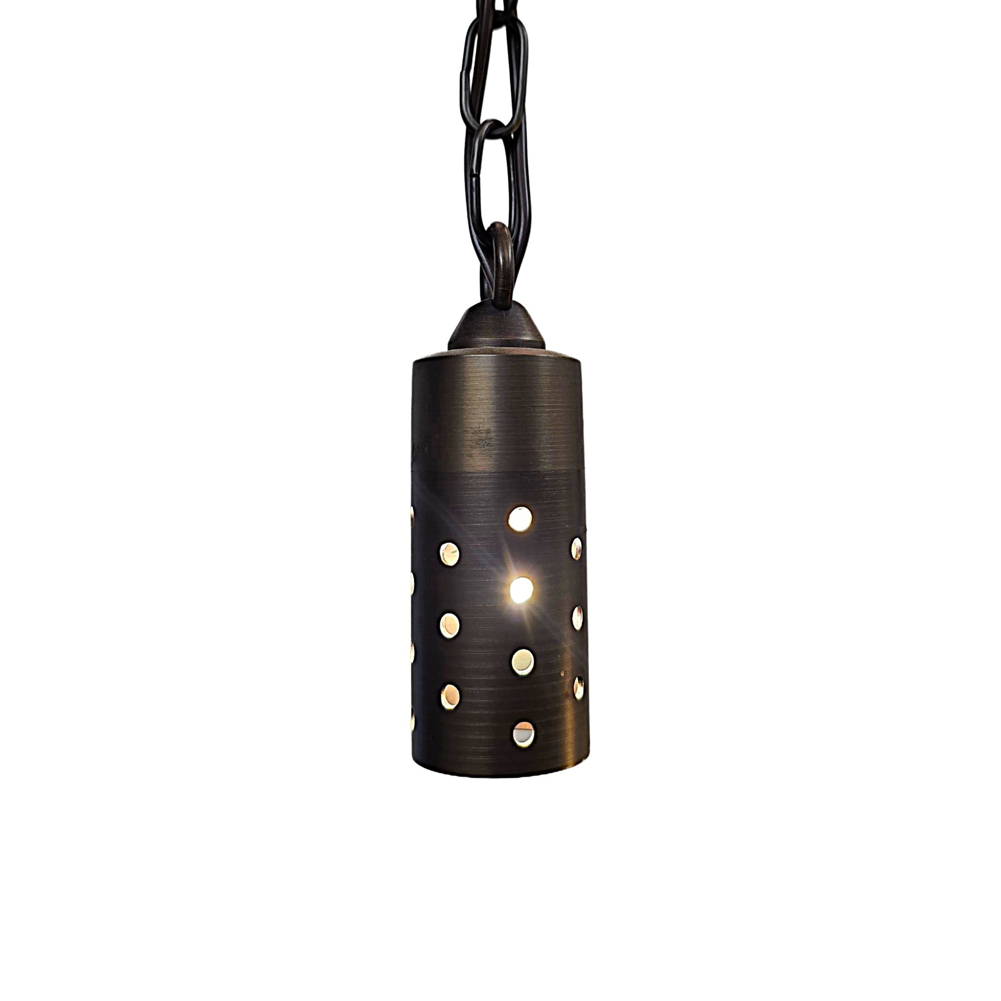 Petite Suspendu Cast Brass Pedant-Hanging Light by Lumiere Lighting