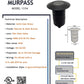 Noir MurPass Solid Brass Mini Deck- In-Ground Light | Outdoor Landscape Lighting