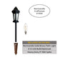 Normandie Solid Brass Craftsman Decorative Pathway Light