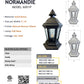 Normandie Solid Brass Craftsman Column Mount Pilaster Lantern Light