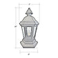 Normandie Solid Brass Craftsman Column Mount Pilaster Lantern Light