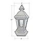 Normandie Solid Brass Craftsman Column Mount Pilaster Lantern Light