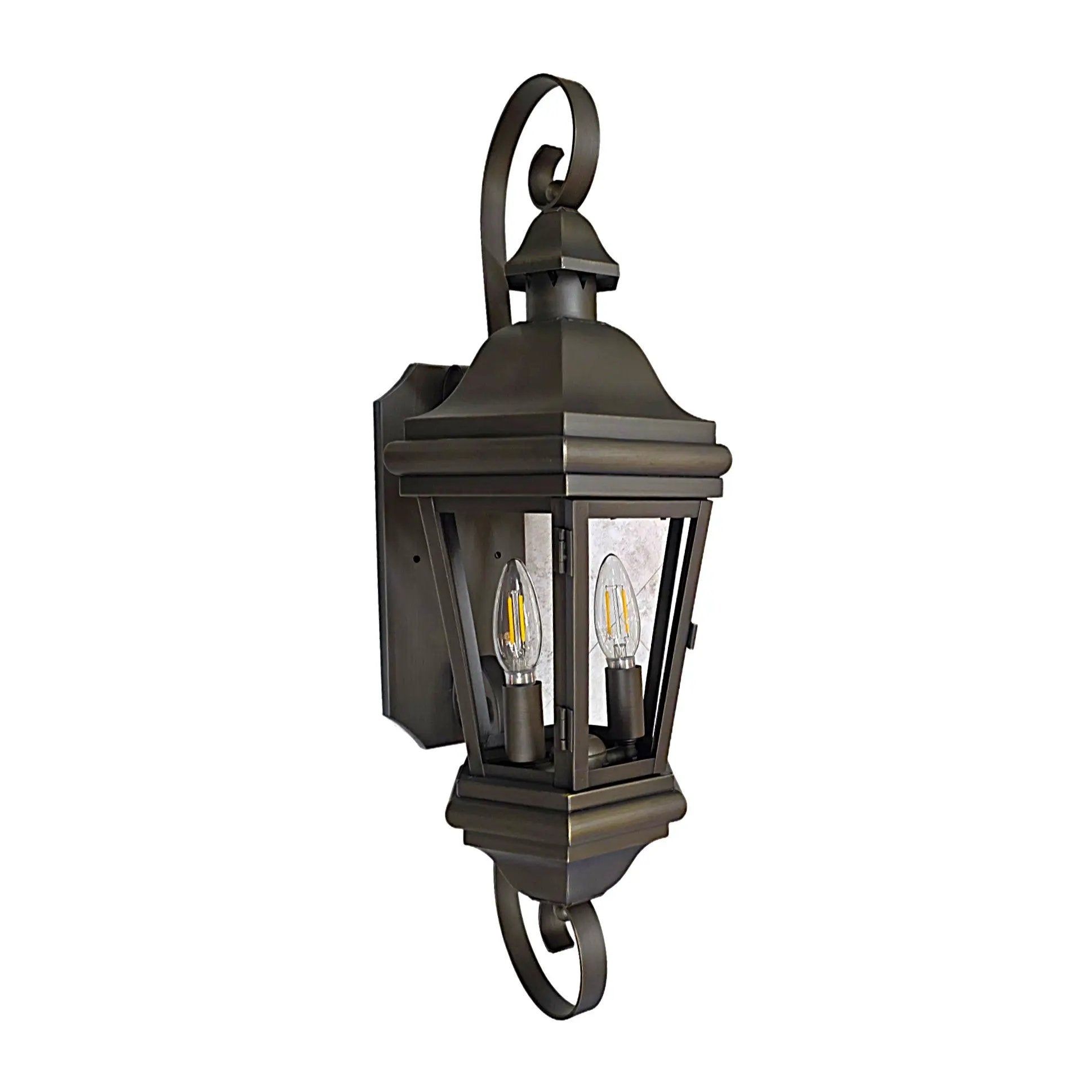 Normandie Solid Brass Craftsman Wall Sconce Light by Lumiere Lighting