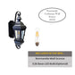 Normandie Solid Brass Craftsman Wall Sconce Light