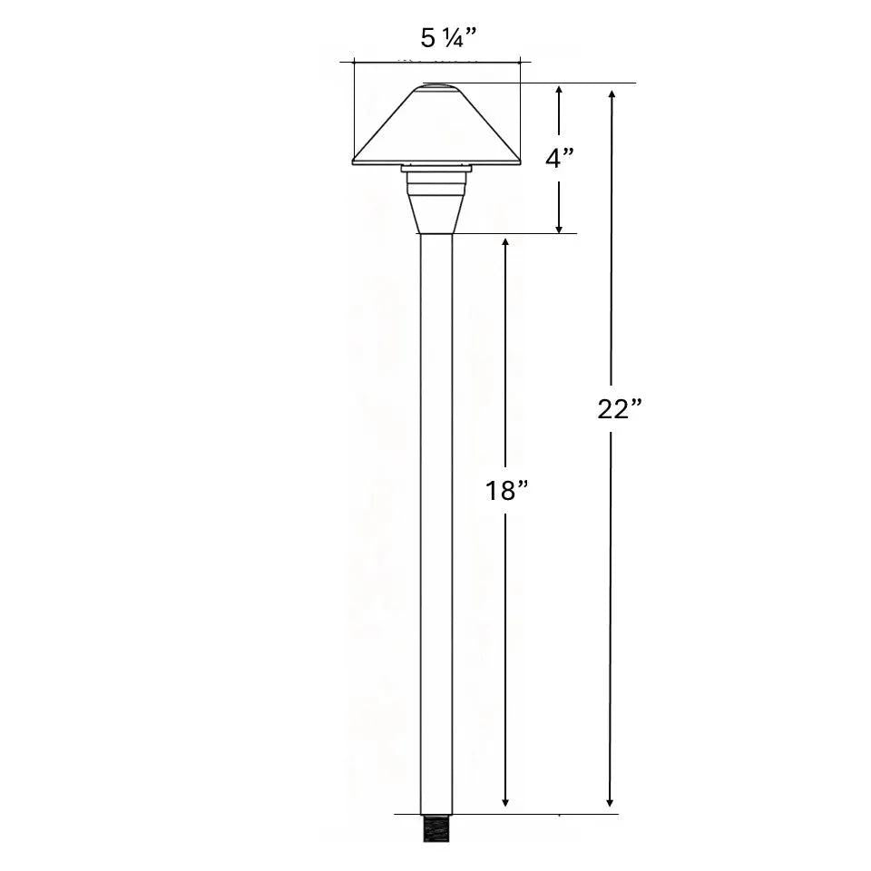 Olympique Cast Brass Path Light Outdoor Landscape Lighting by Lumiere Lighting