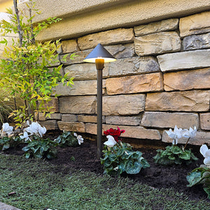 Olympique Cast Brass Path Light Natural Bronze