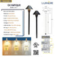 Olympique Cast Brass Path Light Outdoor Landscape Lighting by Lumiere Lighting
