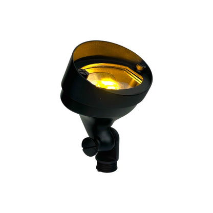Ovale Solid Cast Brass Flood Light Black