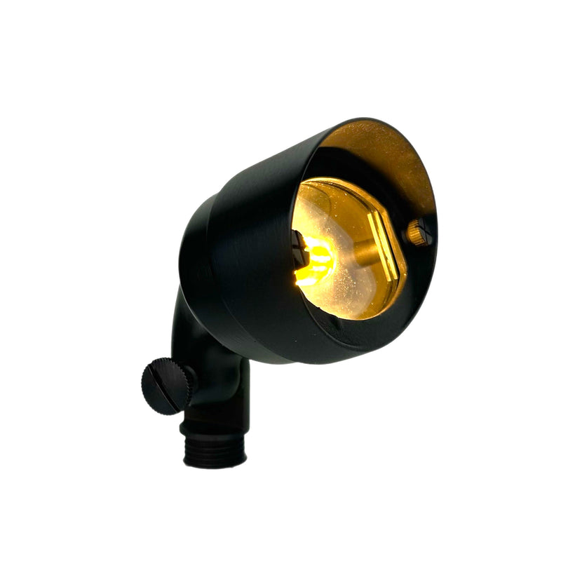 Ovale Black Solid Cast Brass Flood Light