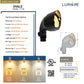 Ovale Solid Cast Brass Flood Light Black