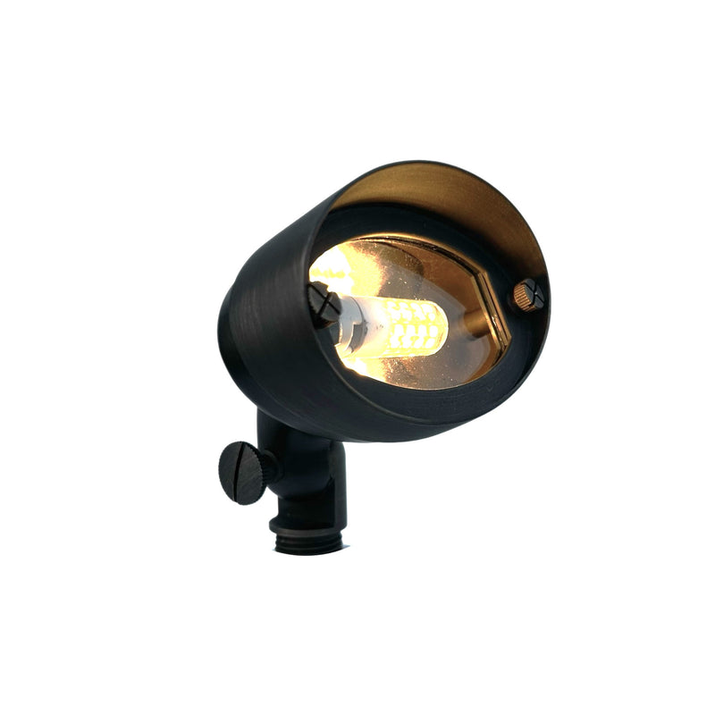 Ovale Solid Cast Brass Flood Light Natural Bronze