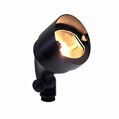 Ovale Solid Cast Brass Flood Light Black