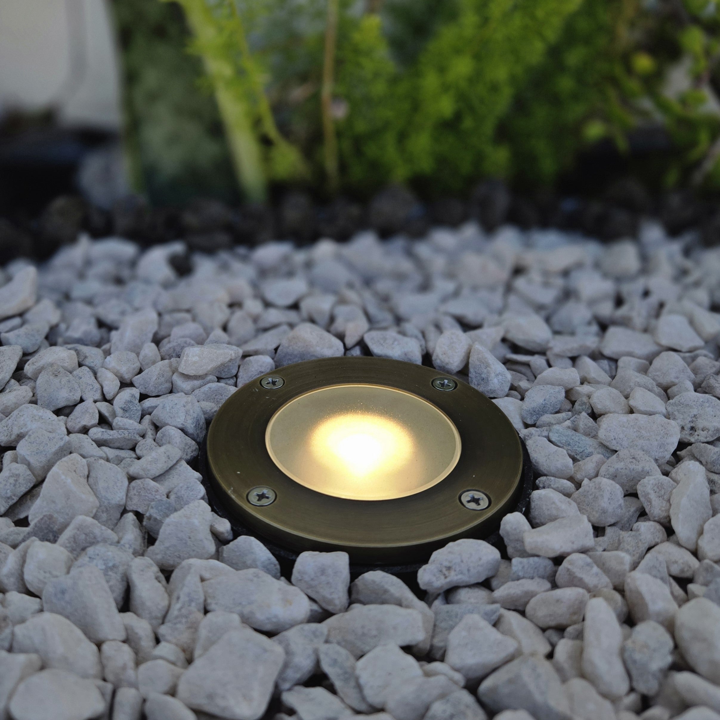 1-Light Stainless Steel Die Cast Brass Well Light 1-Light Stainless Steel Die Cast Brass Well Light