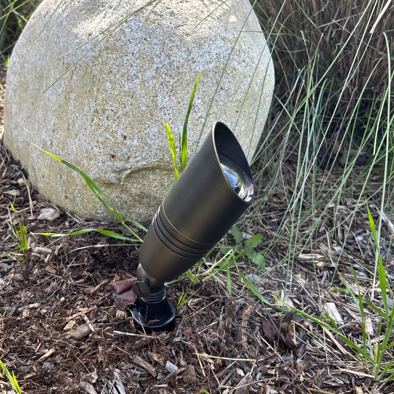 COMBO KIT III - Solid Cast Brass Outdoor Landscape Pathway & Spot Lighting