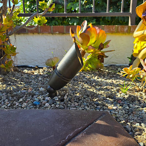 Panora Cast Brass Directional Spotlight For Outdoor Low Voltage Lighting by Lumiere Lighting