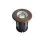 Pave Solid Brass Adjustable In-ground Well Light Natural Bronze