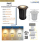 Pave Solid Brass Adjustable In-ground Well Light Natural Bronze