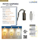 Petite Suspendu Cast Brass Pedant-Hanging Light by Lumiere Lighting