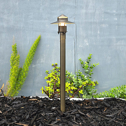 Sable Cast Brass Adjustable Path Light Natural Bronze