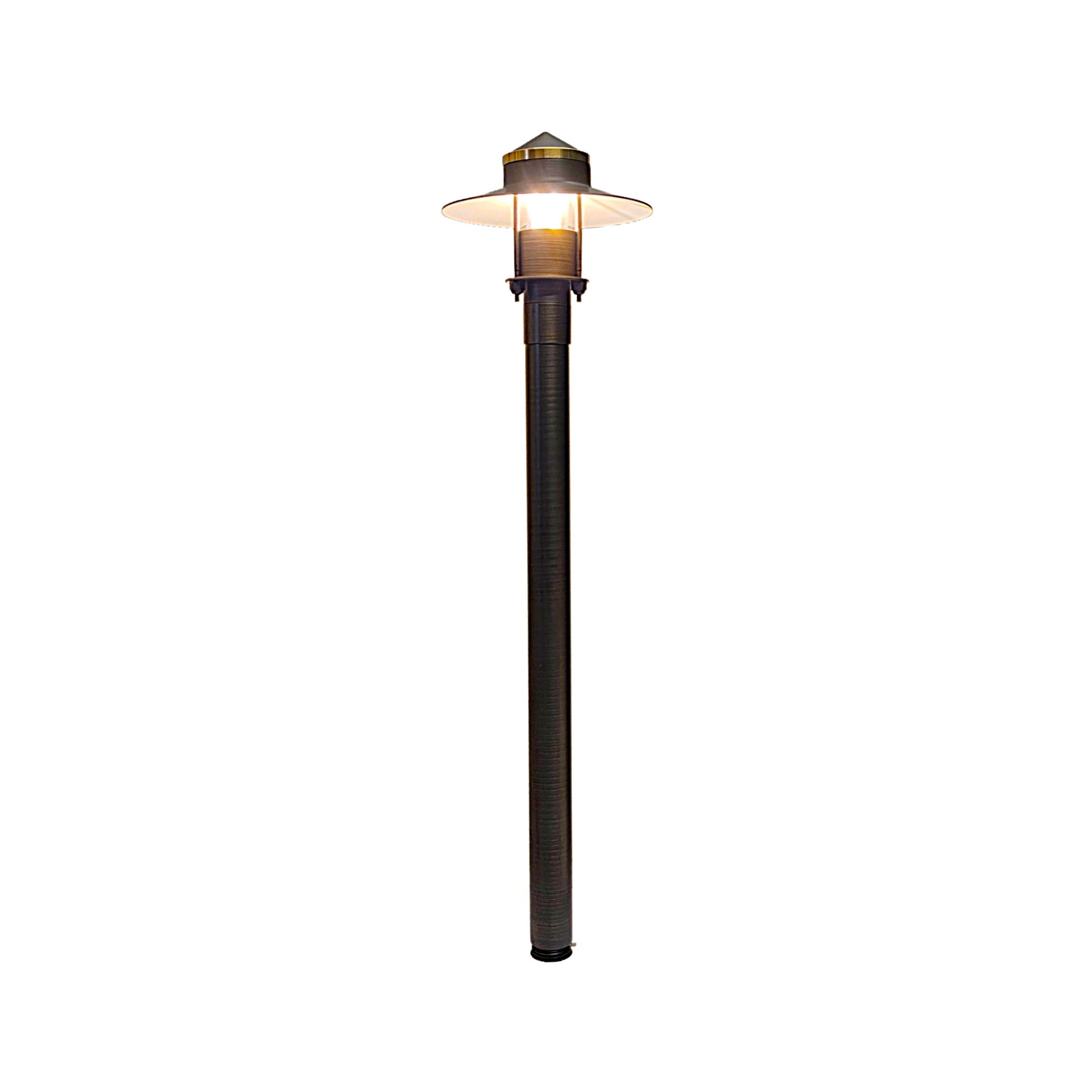 Sable Cast Brass Adjustable Path Light Outdoor Landscape Lighting by Lumiere Lighting