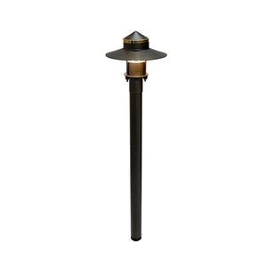 Sable Cast Brass Adjustable Path Light Outdoor Landscape Lighting by Lumiere Lighting
