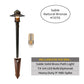 Sable Cast Brass Adjustable Path Light Natural Bronze
