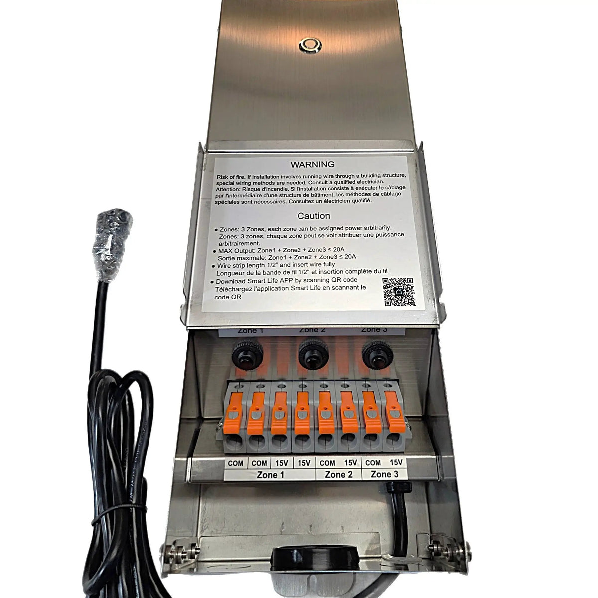 3000W Wi-Fi Smart Transformer Stainless Steel by Lumiere Lighting