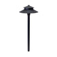 Noir Spectra - Black Solid Brass Two Tiered Pathway Light