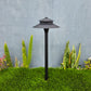 Spectra Solid Brass  Two Tiered Pathway Light (Black/Antique Bronze)