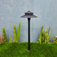 Spectra Solid Brass  Two Tiered Pathway Light (Black/Antique Bronze)