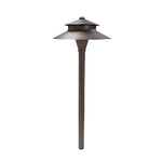 Spectra Solid Brass Two Tiered Path Light Outdoor Landscape Lighting by Lumiere Lighting