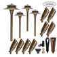Pack III - Solid Cast Brass Outdoor Landscape Pathway & Spot Lighting